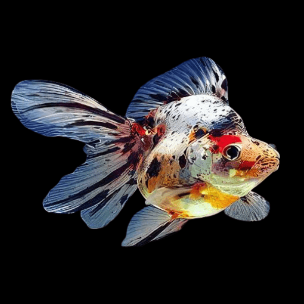 Giant Calico Ryukin Grade AA Goldfish Carassius Auratus
