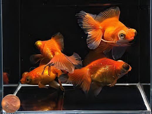 Red Telescope Butterfly Moor Goldfish Carassius Auratus - Image 8