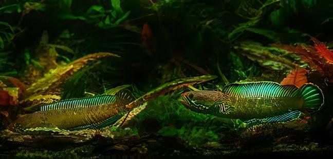 Blue Rainbow Snakehead Channa Andrao Bleheri 10cm - Image 3