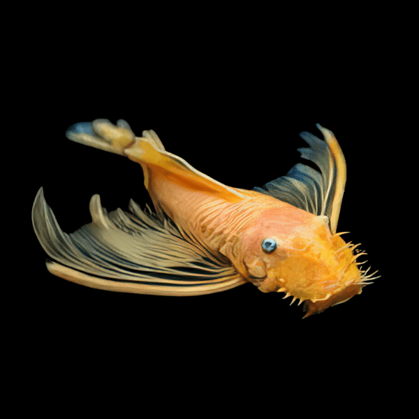 Long Fin Blue Eye Lemon Bristlenose Pleco Ancistrus 3cm