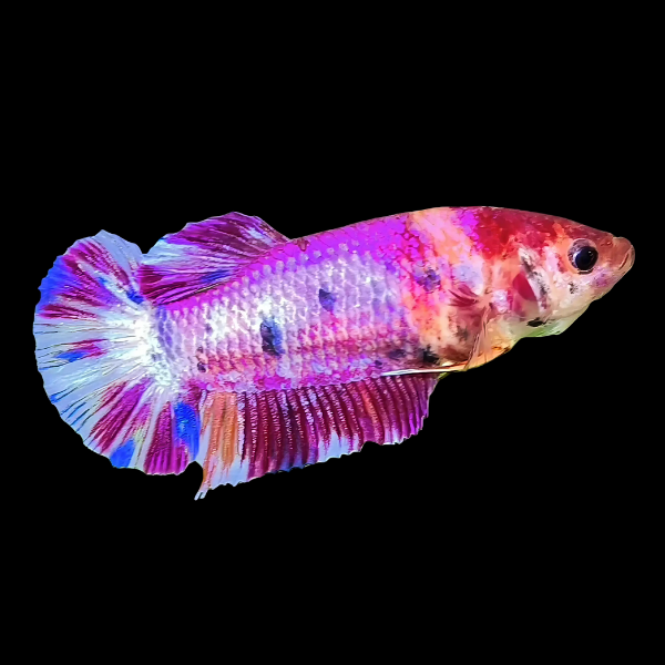 Premium Betta Female Avatar Purple Base 3cm