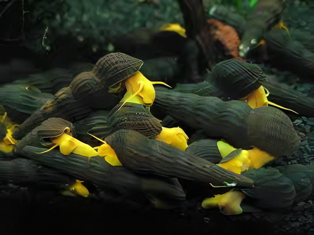 Giant Orange Sulawesi Snail Tylomelania 5cm - Image 7