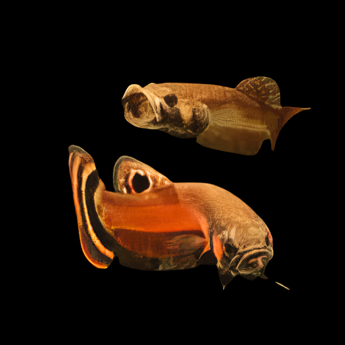 Wild Betta Macrostoma Pair Male & Female 3cm